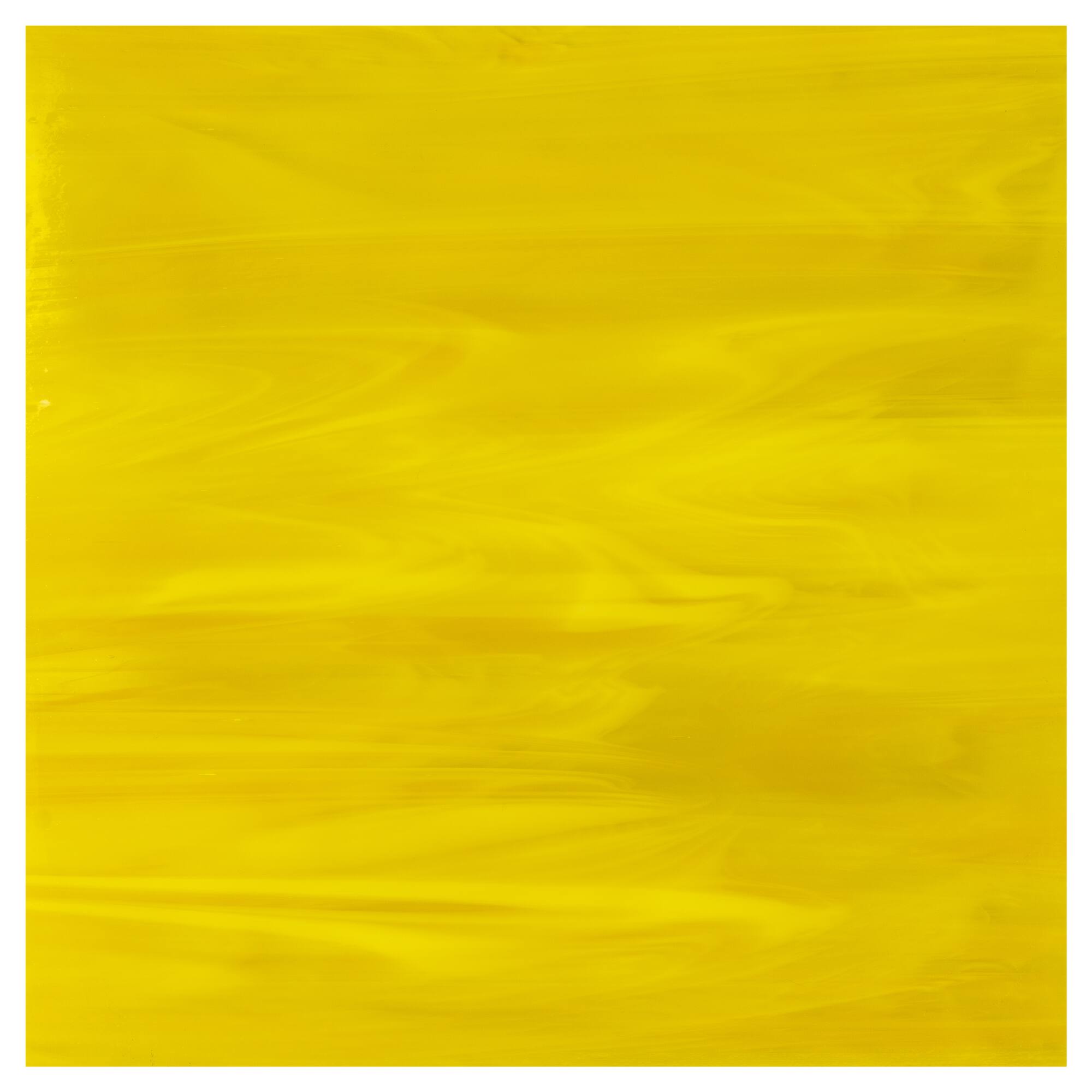 12" Yellow /White Wispy Fusible Stained Glass Sheet